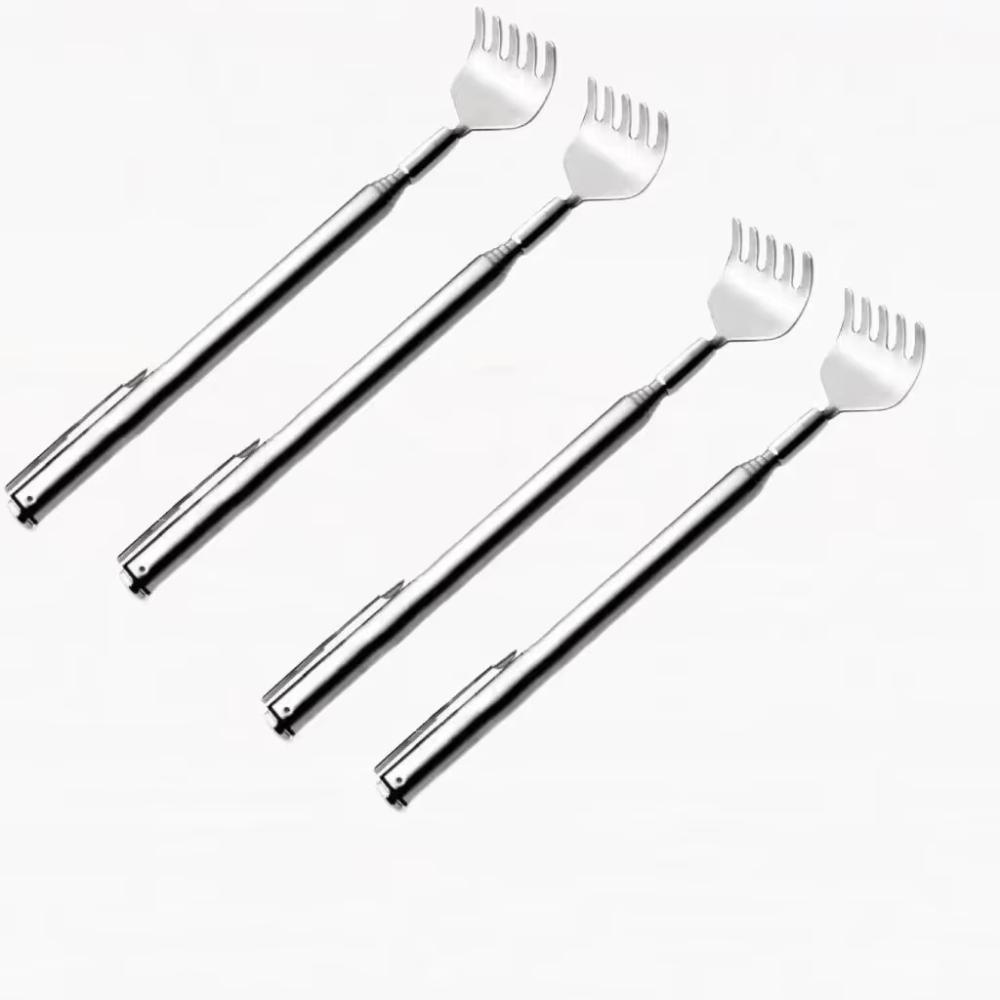 Extendable Back Scratcher Tool – Stainless Steel Pocket Massager with Clip for Elderly & Limited Mobility