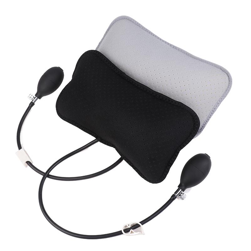 Inflatable Lumbar Support Cushion Portable Neck Shoulder Posture Correct Massage Pillows Orthopedic Design For Back Pain Relief