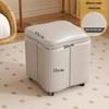 Dressing Stools Armless Leatherwear Entryway Chairs Carrying Storage Stools Makeup Room Footrest Vanity Stool for Living Room