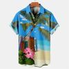 Chemise hawaïenne d'été à manches courtes pour homme, style Y2K, chemise décontractée pour homme, vêtements de mode urbaine pour homme