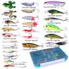Lure bait set, biomimetic artificial bait, shiny spinnerbait, long-range hard bait, night fishing, specially designed for catchi