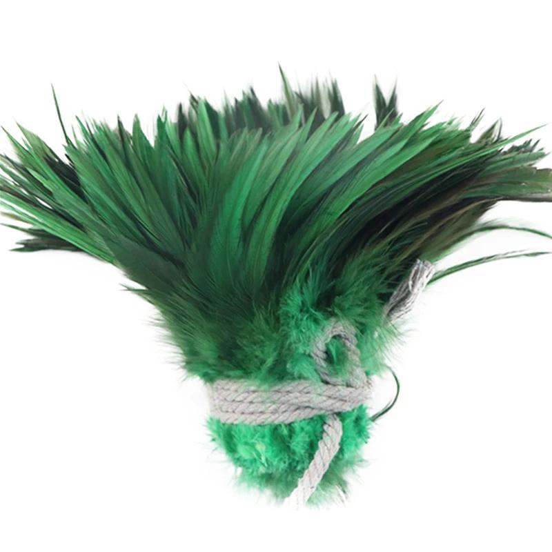 1 Roll Natural Pheasant Feathers for Crafts Jewelry Needlework Decoration Fly Tying Materials Chicken DIY Handicraft Accessories