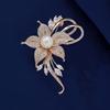 Flower Pearl Brooch, Elegant Suit, Anti-exposure Pin, Brooch, Secure Clothes, Corsage