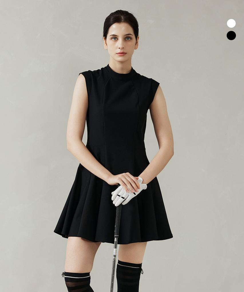 Duvic Women'S Flare Cut Sleeveless Dress Dd2Wto601