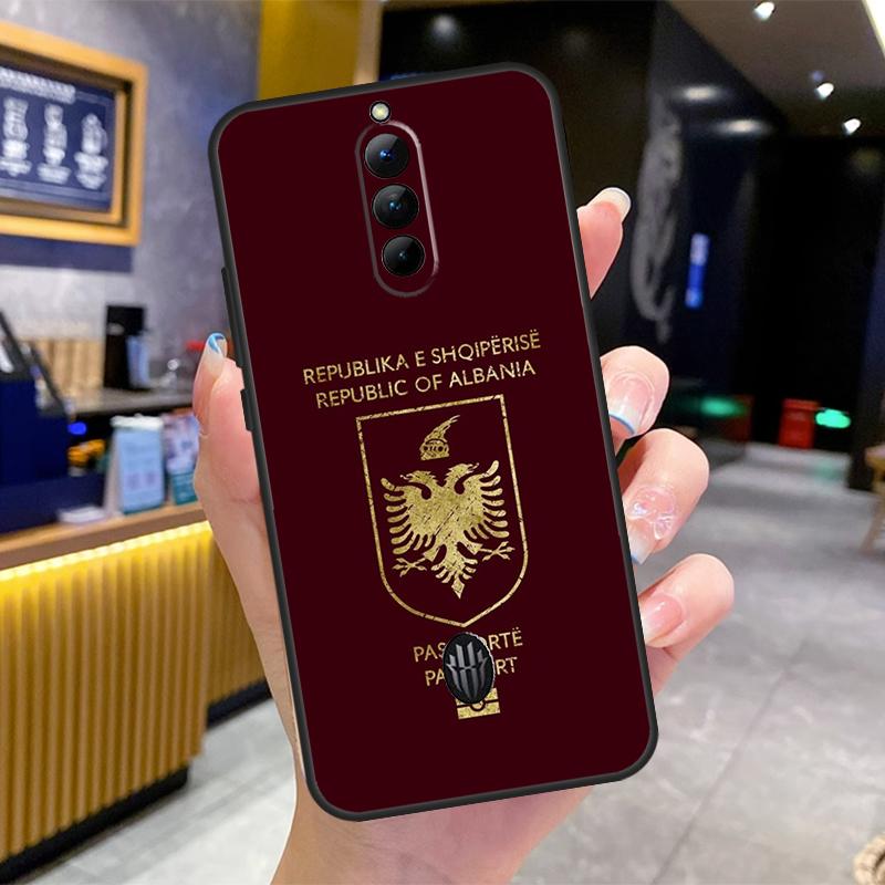 Albania Passport Case For Nubia Red Magic 10 Pro Plus 6 7 Pro 6S 7S 5G 6R RedMagic 9S 8S 8 9 Pro Plus Cover