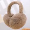 Morbido peluche scaldino per le orecchie inverno caldo paraorecchie per donna uomo moda colore solido paraorecchie protezione dal freddo esterno paraorecchie copertura per l'orecchio
