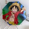 1 PC Automatic Folding Umbrella - Luffy D Pattern Portable Foldable Design With 8 Ribs Christmas Birthday Gifts