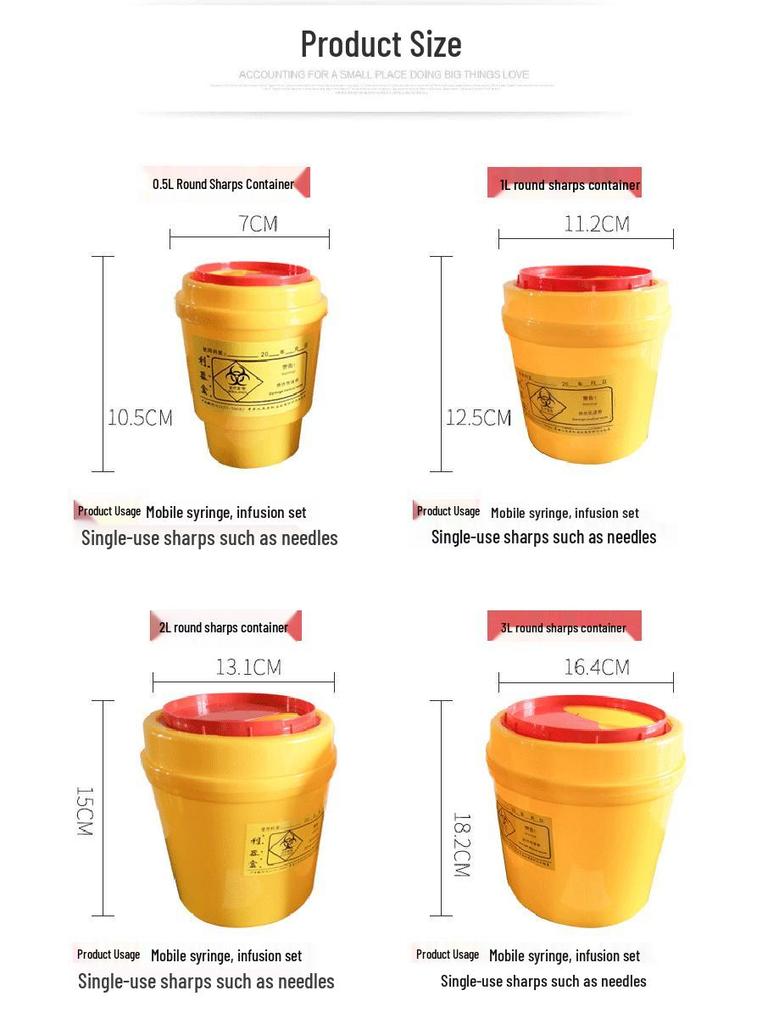 Disposable Medical Needle and Sharps Collection Box