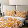 Hippie Flower Three-Piece Quilt Cover 3D Digital Printing Bedding Set Bed Cover
