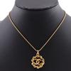 CHANEL COCO Mark Necklace vintage Plated Gold 7.5g Women Used
