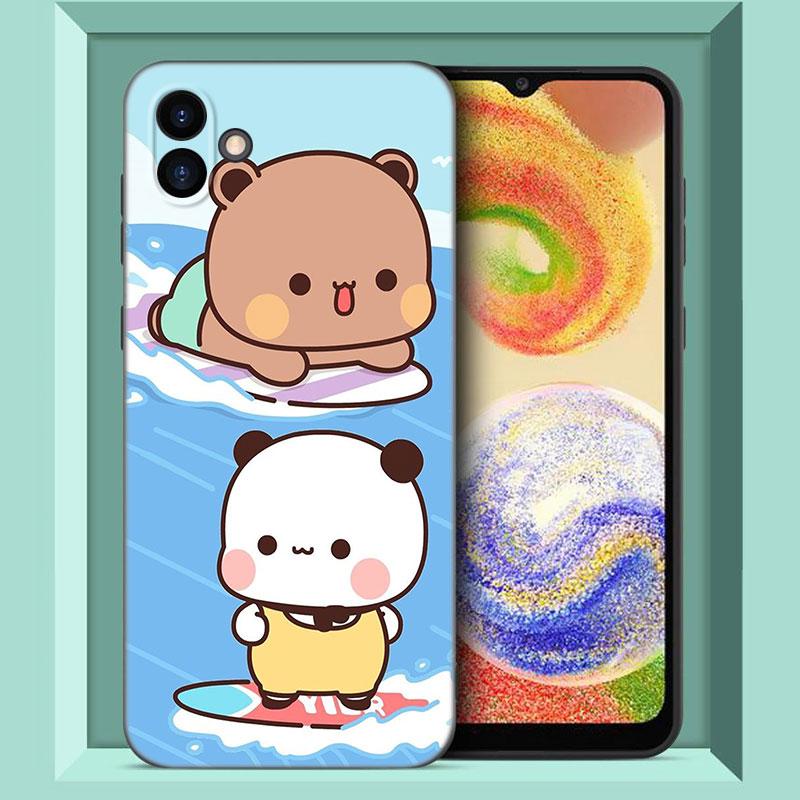 Cute BuBu DuDu Phone Case For Samsung Galaxy A01 A03 Core A04 E A02 A05 A10 A20 A21 A30 A50 S A6 A8 Plus A7 2018 Black Cover