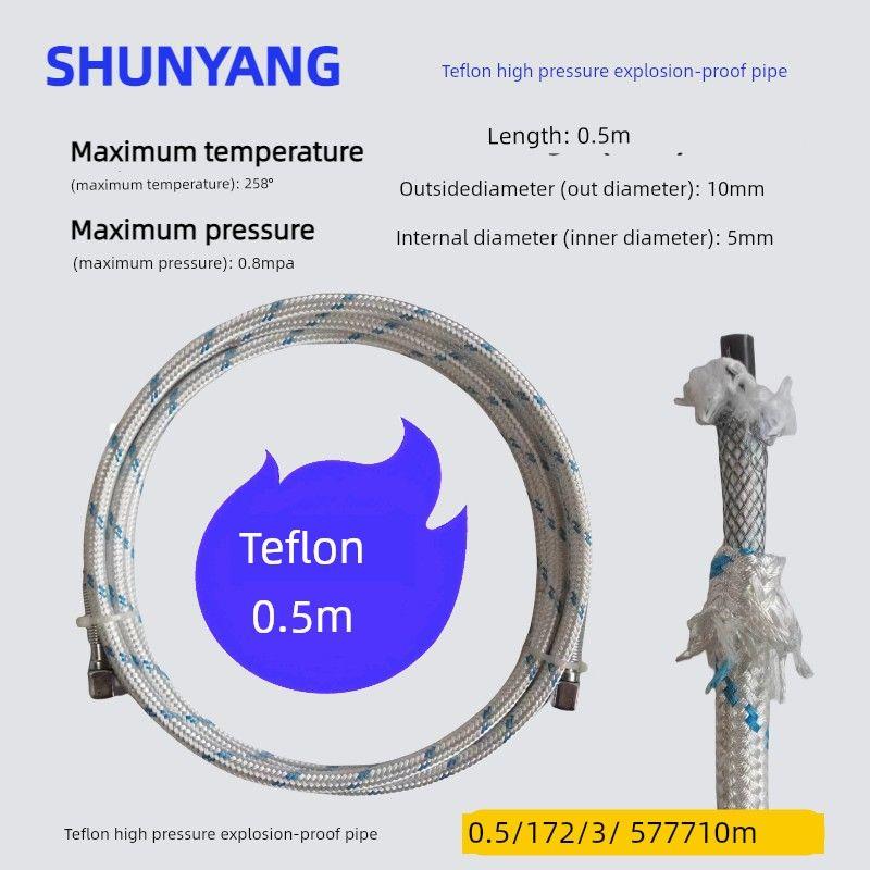 

Steam Iron High Pressure Pipe Large Ironing Ironing Table Iron Steam Tube Accessories High Temperature Resistant Exhaust Hose Oven Mitts Sheath M 0.5m Teflon High Pressure Explosion-Proof Pipe