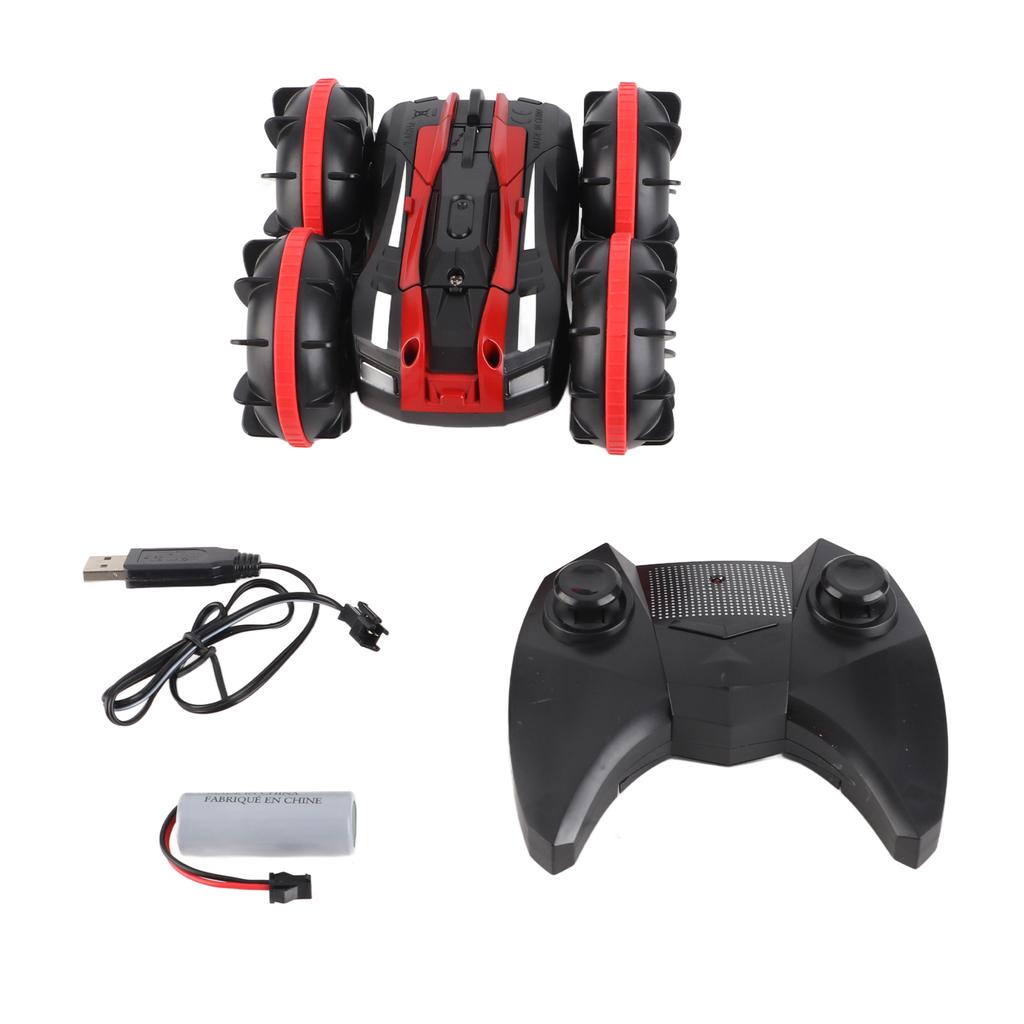 2.4G Amphibious Remote Control Car Land Water RC Stunt Car Toy Children Birthday GiftRed