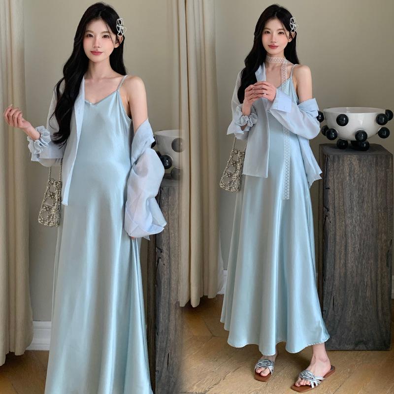 Spring/Summer 2026 Maternity Camisole Dress & Sun Protection Shirt Set Medium (M)