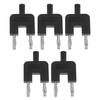5Pcs Dual Banana Plug Double Row 1 Female to 2 Male Strong Connectivity Good Conductivity Banana Plug