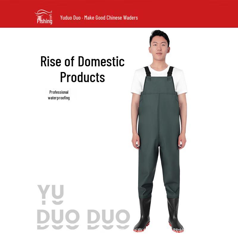 Yududuo Thickened Fishing Waders with Boots