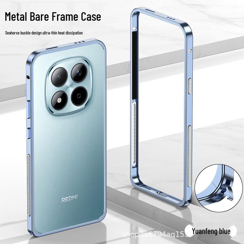 

Seahorse Buckle Metal Frame Phone Case for Redmi Note 15/15 Pro/Note 15 Pro+ Note 15 Pro