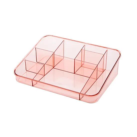 Makeup Cosmetic Storage Box Desk Bathroom Organizer Large Capacity Makeup Display Case Brush Lipstick Holder