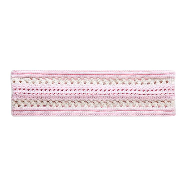 Lululemon Crochet Knit Cotton Yarn Headband Women accessories Pink LW9FODS F,Pink