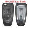 SilKY Flip Remote Control Car Key Fob ID49 Chip/4D63 CHIP 433MHz FCCID GK2T-15K601-AB/AA For Ford Transit Custom Tourneo 2015+