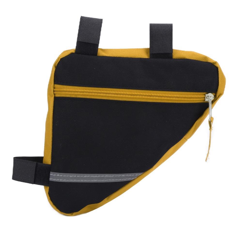 Quick Installation Bike Bag 600D Nylon Fabric Triangle Bicycle Bag  Folding Bike Use