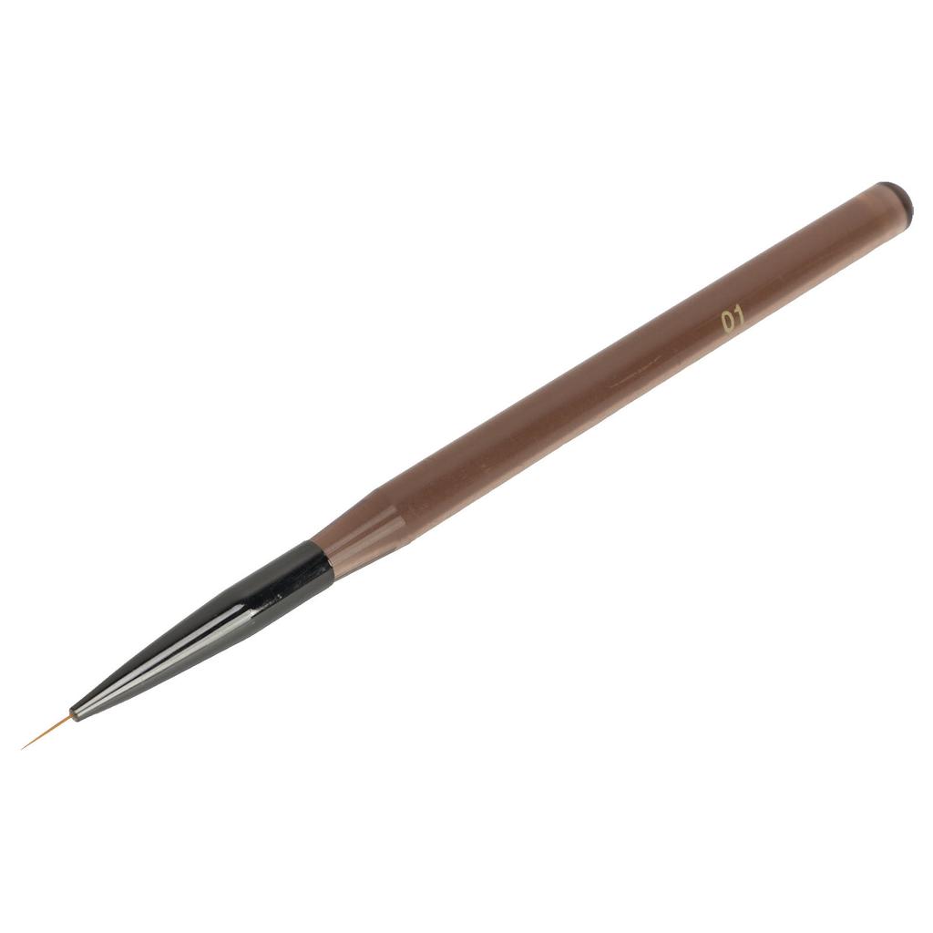 Nail Liner Brush Professional Rough Rod Nail Art Drawing Brush Transparent Coffee