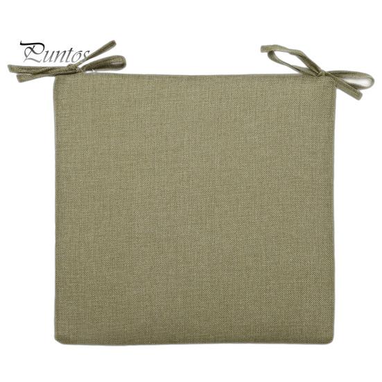Natural Texture Seat Cushion Office Chair with Ties, Ultra Soft Square Cushion, 15.75"x15.75" for Breathable Washable Pad Dining Chair, Home
