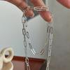 S925 Sterling Silver Necklaces For Women Simple Minimalist Pendant Necklaces Hollow Simple Chain Necklace Birthday Gift