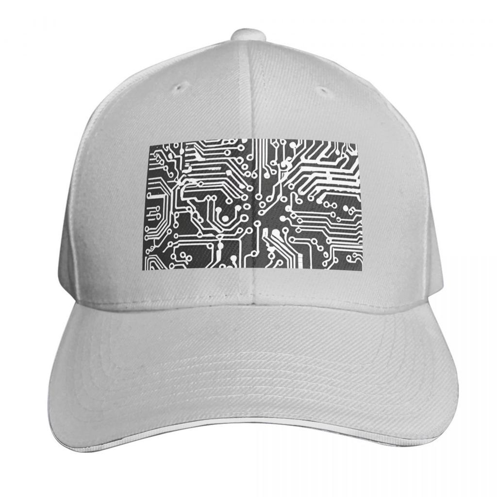 Black Circuit Board Baseball Cap Funny Hat Cute Golf Military Tactical Cap Ladies Unisexs