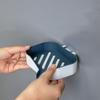 Plastic Drain Soap Dish Holder Wall-mounted Soap Box Creative Draining Soap Storage Rack  Bathroom
