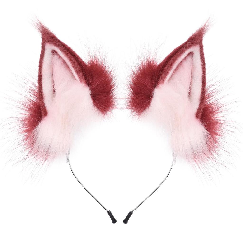 Cross-Border Adjustable Fox Ears Halloween Cosplay Plush Headband