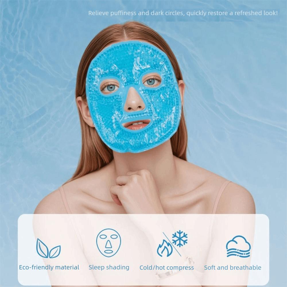 1Set Eye Mask Ice Gel Eye Face Mask Reduce Face Puff Reusable Ice Cold Mask Cold and Hot Heat Gel Beads Compress Hot Heat Mask