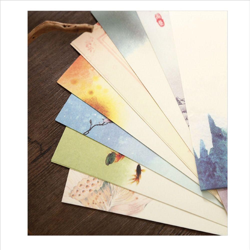 Chinese Style Letter Paper and Envelopes Set A4 Writing Paper Printing Stationery Paper  Office