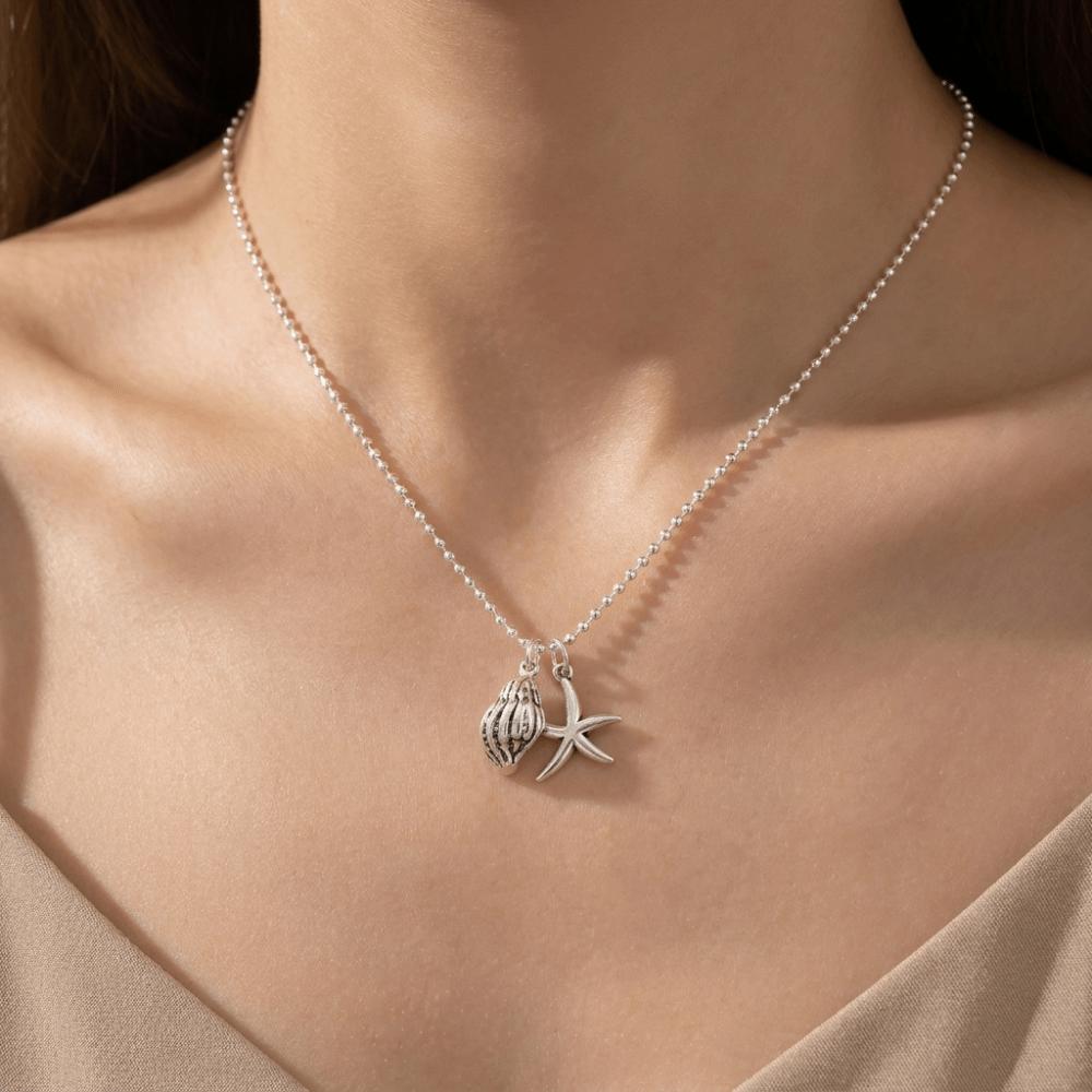 Fresh Conch Clavicle Chain Beaded Women's Jewelry Luxury Starfish Necklace Women