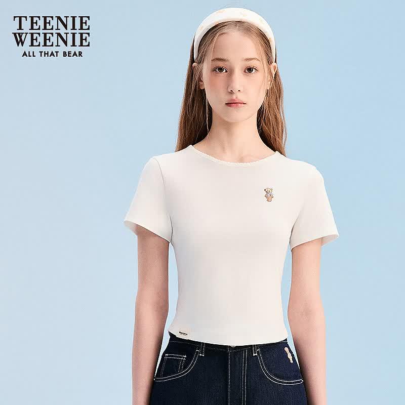 Teenie Weenie Women's Bear Cartoon T-shirt
