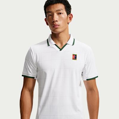 Nike Court Slam Tennis Tops Men s White Moderate M
