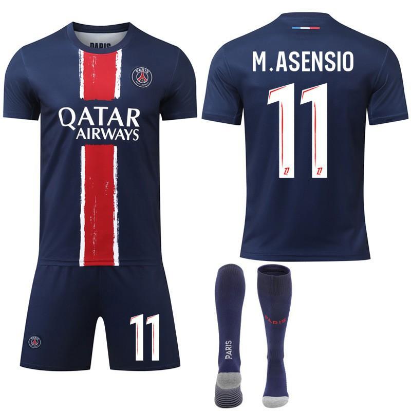 2425 Paříž Domácí dresová sada č.. 7 Mbappe 10 Dembele 30 Fotbalový dres Ligue 1 Sportovní oblečení