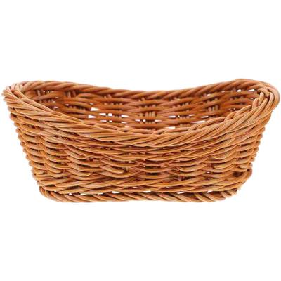 Kunststoffgewebter Obstkorb Tischplatte Snacks Servieren Brotkorb Haushalt Desserttablett Mexikanische Süßigkeiten Gemüse Organizer