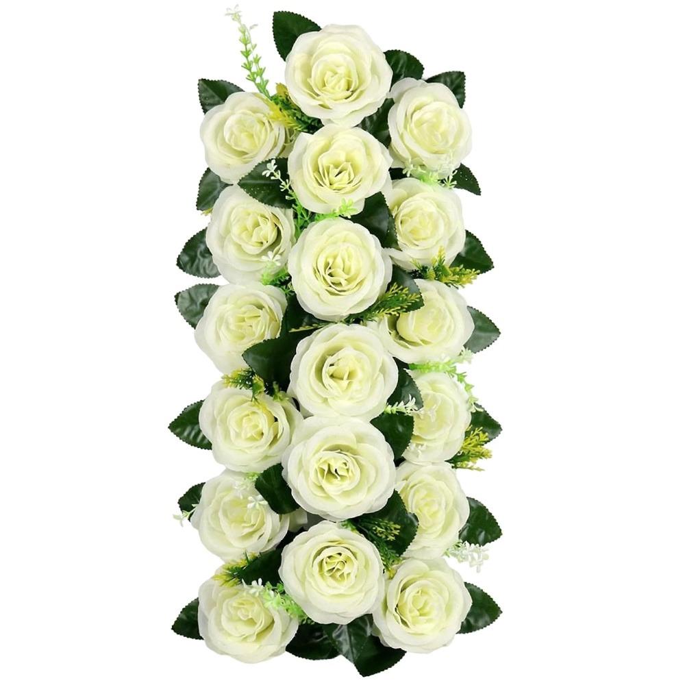 Rose Row Artificial Rose Flowers Flower Wall Shooting Prop Fake Flowers Lintel Flower Floral Decoration Wedding Arch Flower