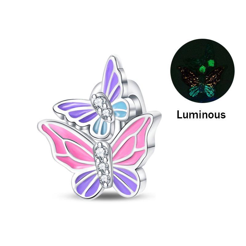 Fashion Spring Series Charms Beads 100% Copper Flower Birds Butterfly Pendent Fit Original Qikaola Bracelet Jewelry