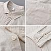Men's Linen Business Casual Long Sleeve Shirt - Spring/Summer Versatile Cotton Linen Top