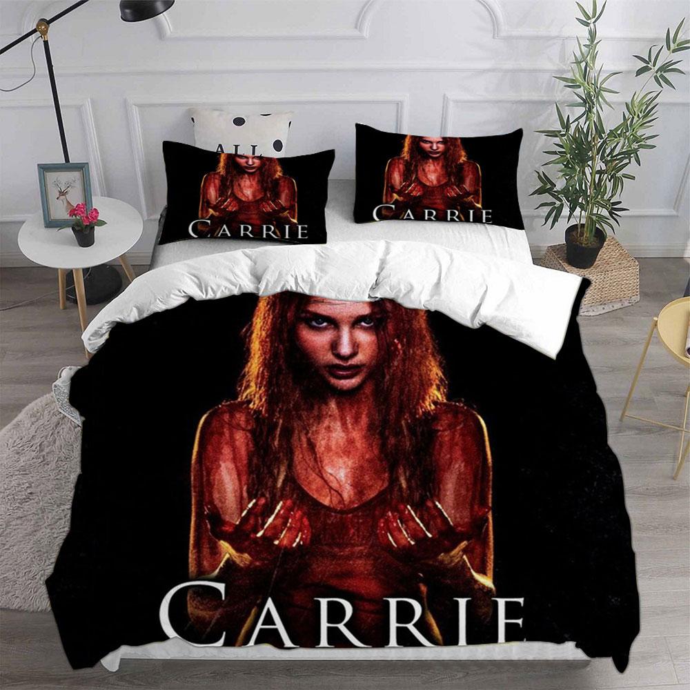 Carrie (1976) Bedding Sets Soft Bed Cover Comforter Duvet Cover Pillow Case 2-3 Pieces Sets Kids Adult Bedroom Decoration