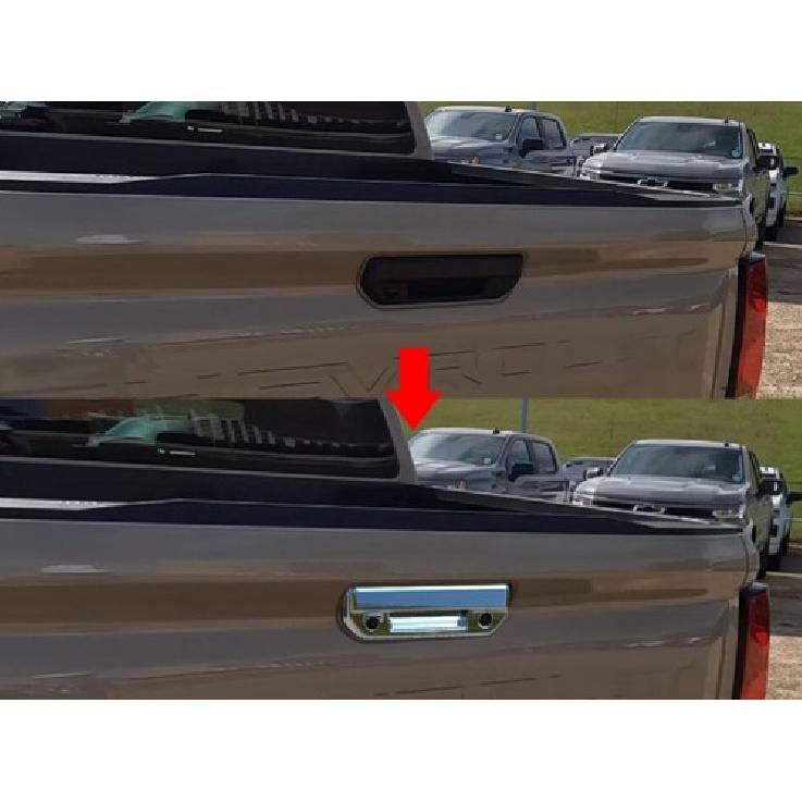 ABS Rear Door Tailgate Handle Cover Trim For Chevrolet Colorado 23-25 Chrome