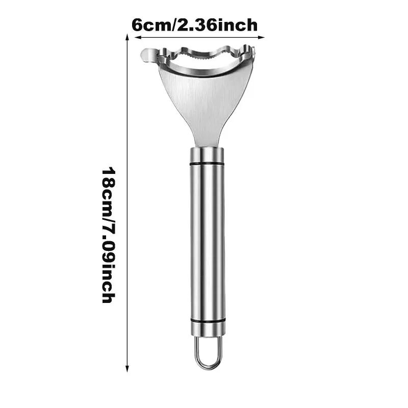 Multi-Function Paring Knife with Manual Corn Sheller - Stainless Steel Melon and Fruit Planer Potato Peeler and Vegetable Tool