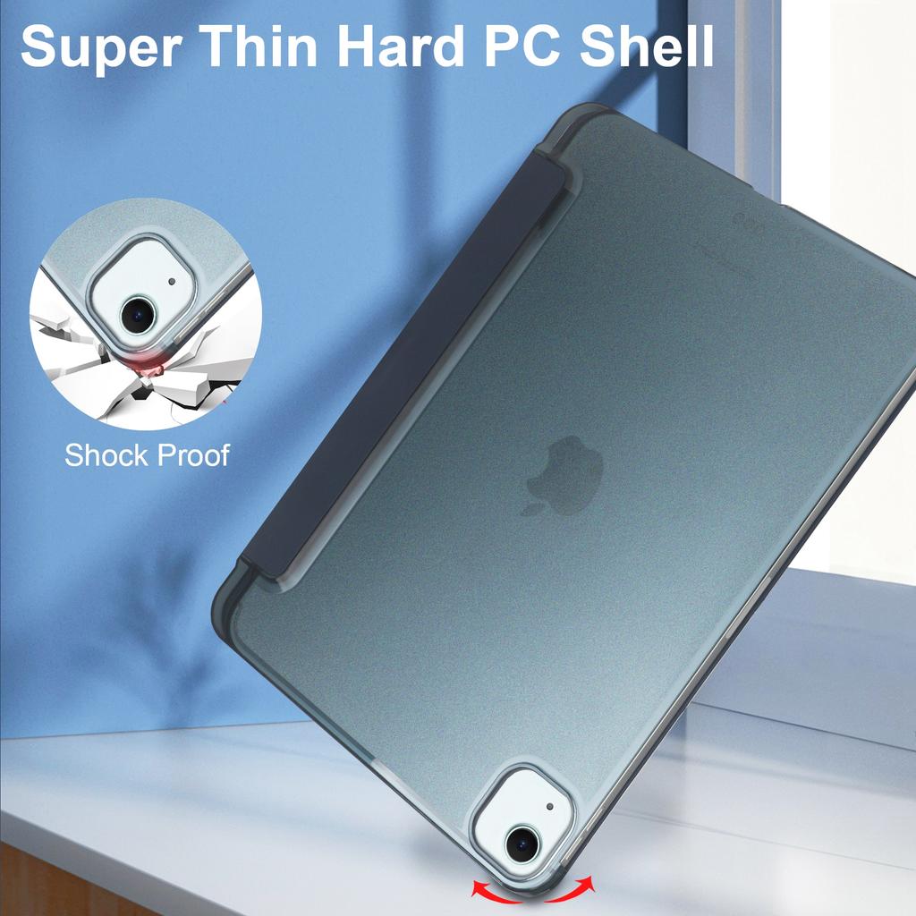 Για iPad Air 11 (2025)/(2024) Θήκη PU Δέρμα Έξυπνη Κάλυψη Tablet Ομαλή Ματ Πλάτη, Ενσωματωμένη Βάση Στυλό