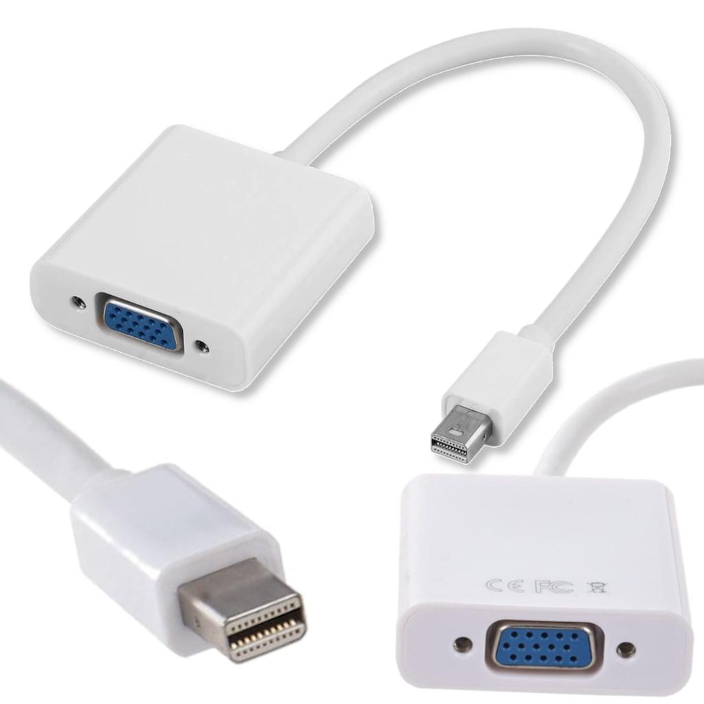 Adapter mini dp displayport na vga macbook / imac konwerter przejściówka