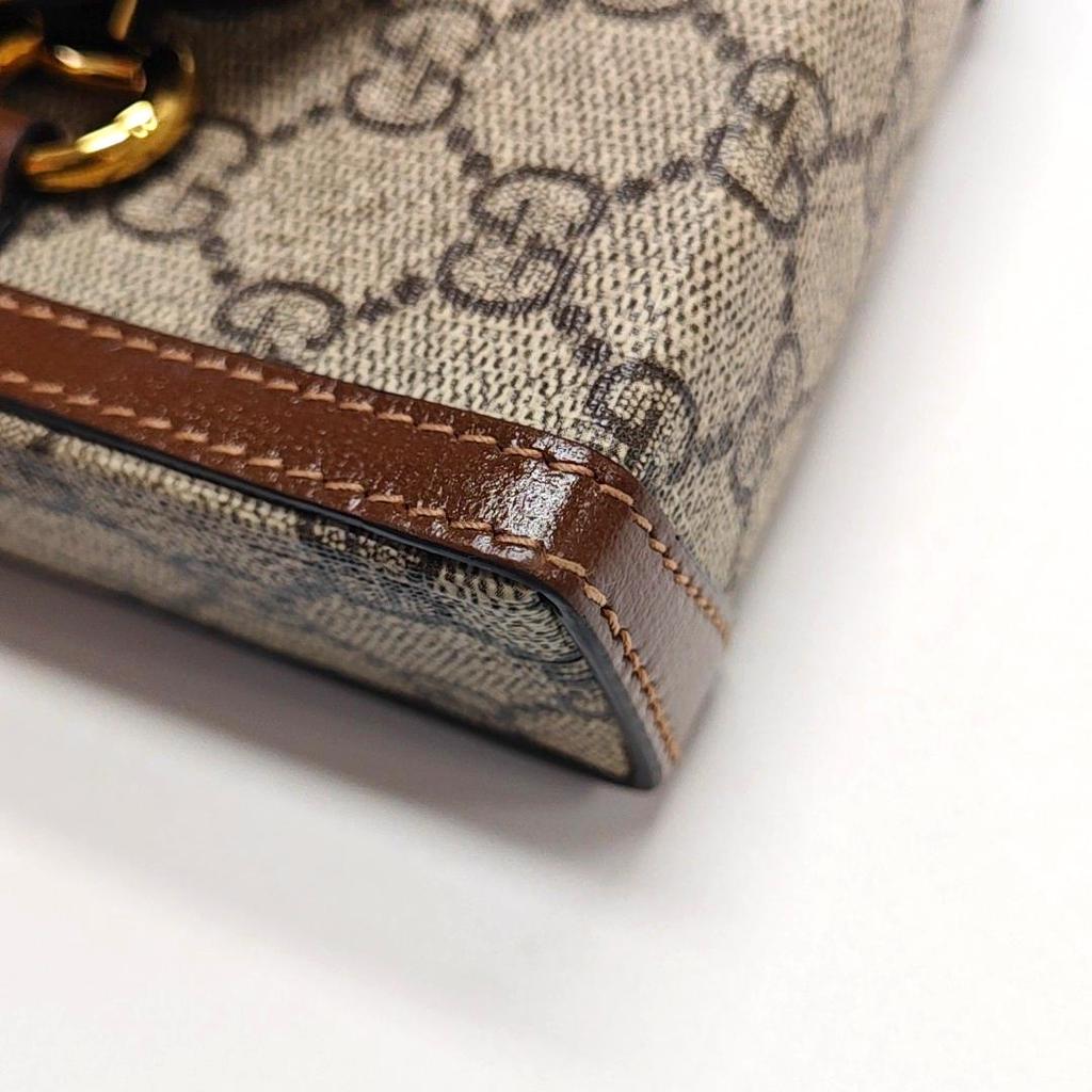 [Pre-Owned] Horsebit 1955 Logo Canvas And Leather Phone Bag - Very Good #1CIY77K