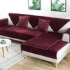 Thick Fleece Sofa Towel Korean Style Four Seasons Plush Non-Slip Sofa Cushion Covers Semi-Finished Products