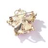 Flower Pearl Enamel Brooch Oil Drop Alloy Lapel Pin for Women Clothing Accessory Exquisite Hypoallergenic Long-Lasting Color Fashion Jewelry