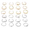 12Pcs/set Boho Toe Set Star Moon Adjustable Finger Rings J0H1